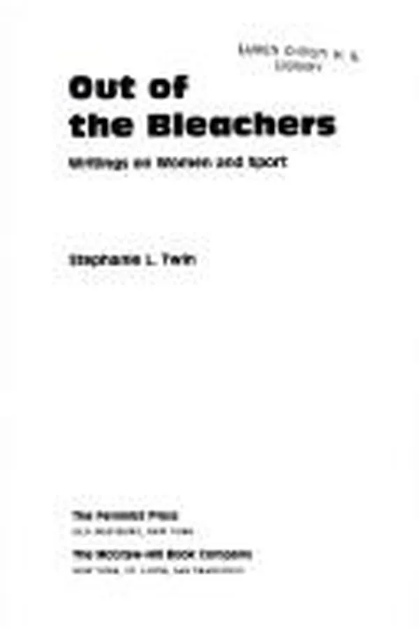 Capa de Out of the Bleachers