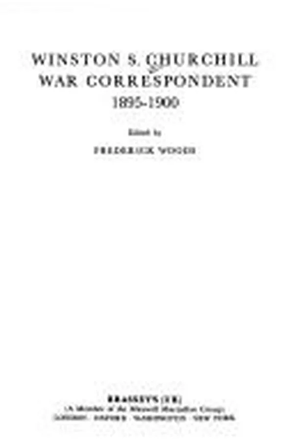 Capa de Winston S. Churchill, war correspondent, 1895-1900