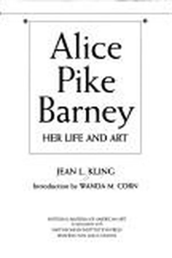 Capa de Alice Pike Barney