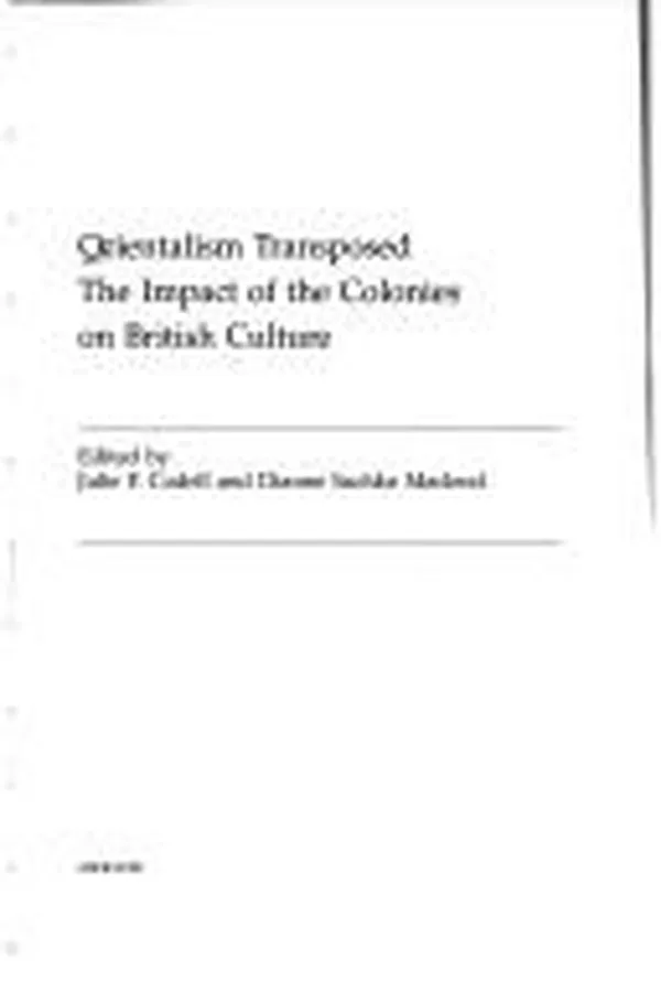Capa de Orientalism Transposed