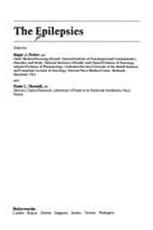 Cover of Epilepsies