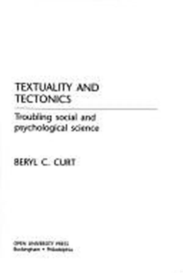 Capa de Textuality and Tectonics