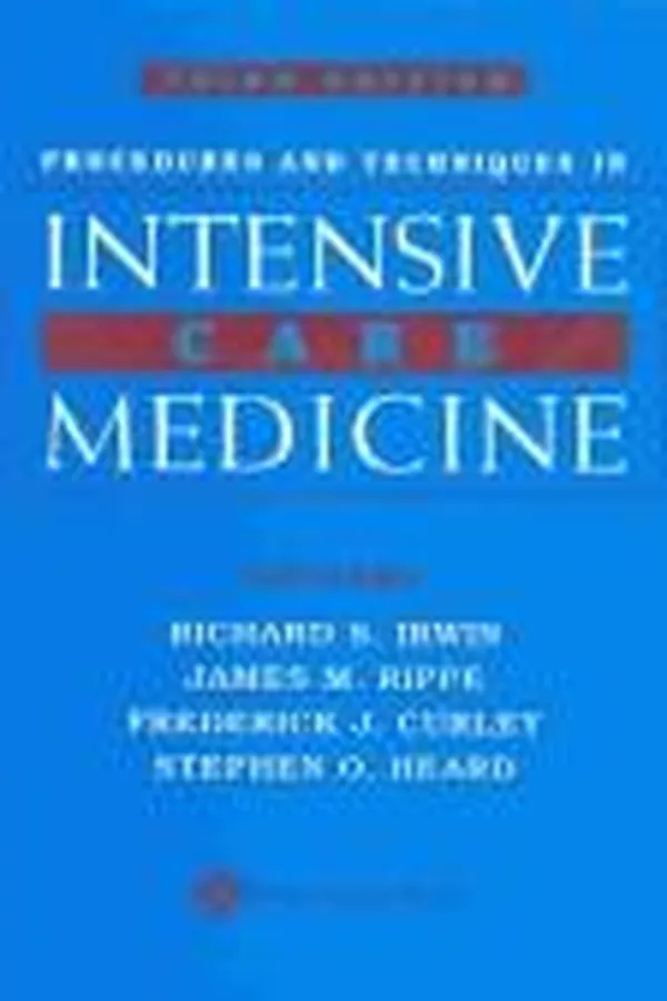 Capa de Procedures and techniques in intensive care medicine