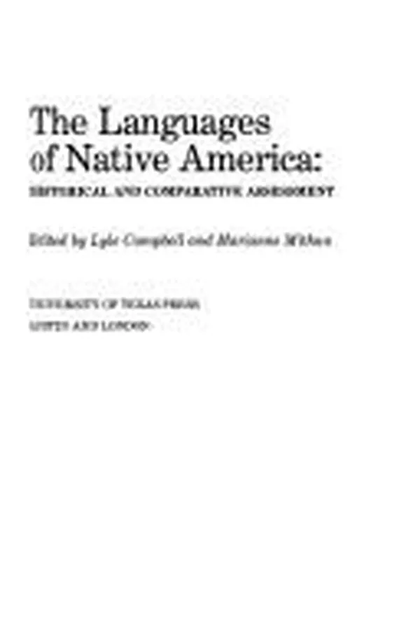 Cover of The Languages of Native America