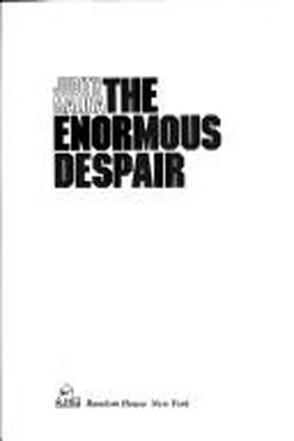 Capa de The enormous despair