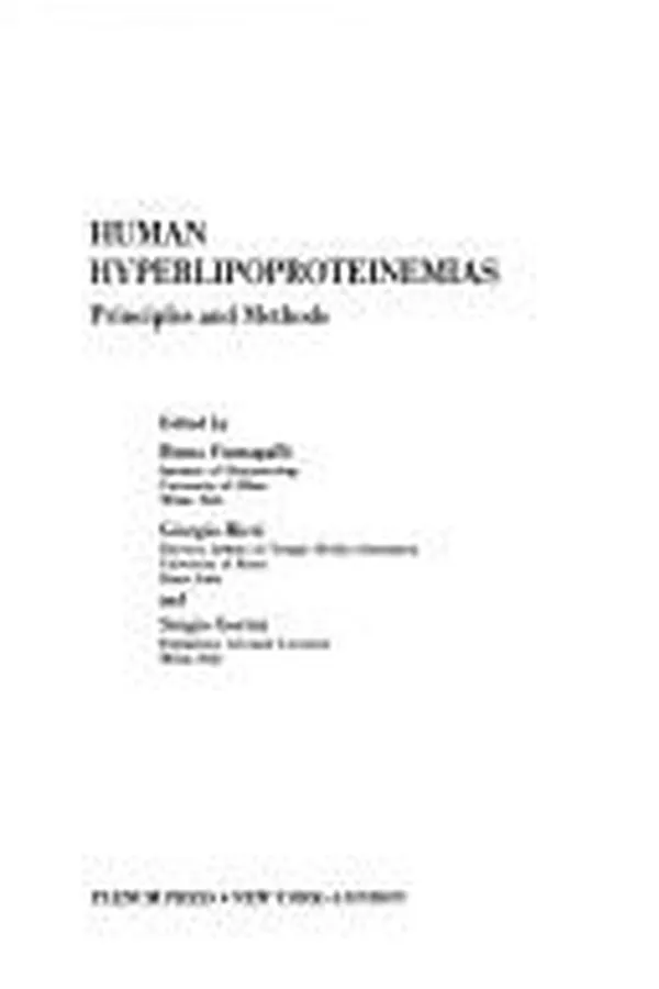 Capa de Human Hyperlipoproteinemias:Principles and Methods