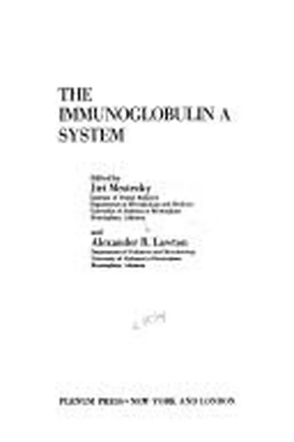 Cover of The Immunoglobulin A System