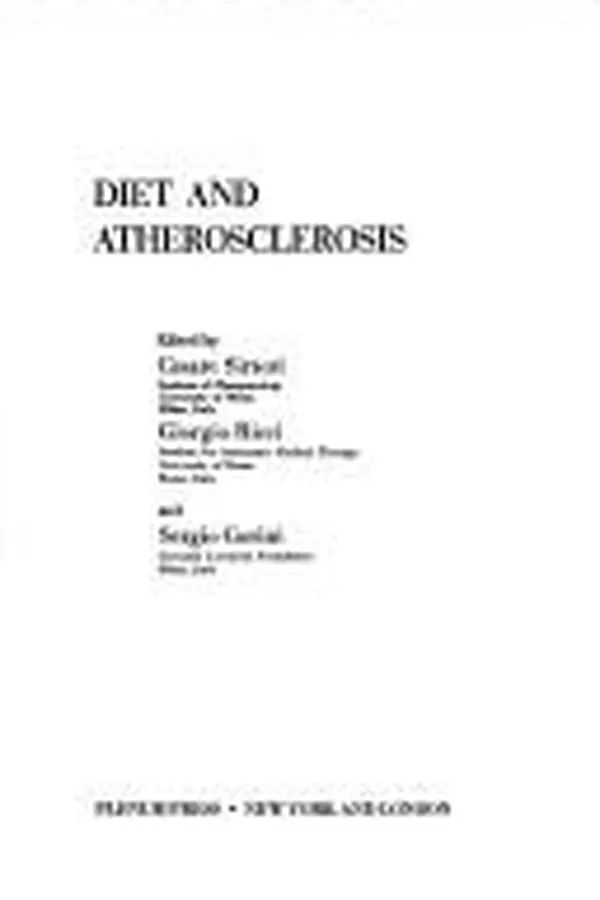 Capa de Diet and Atherosclerosis