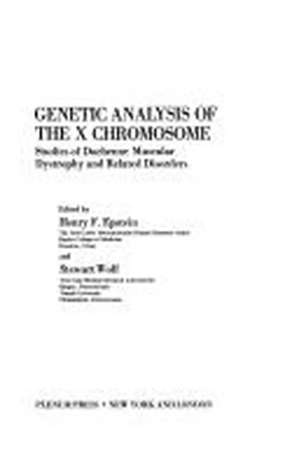 Capa de Genetic Analysis of the X Chromosome (Advances in Experimental Medicine and Biology, 154)