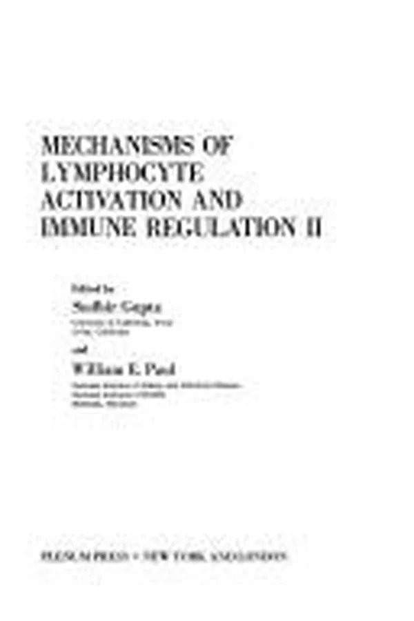 Capa de Mechanisms of Lymphocyte Activation and Immune Regulation:Vol. 2