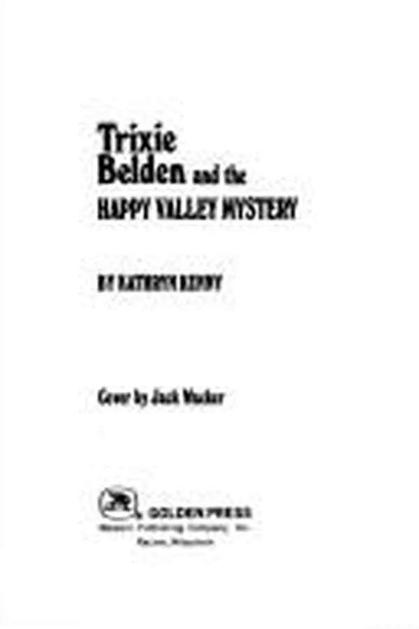 Capa de Trixie Belden and the Happy Valley mystery