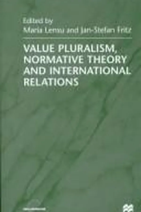 Capa de Value pluralism, normative theory, and international relations