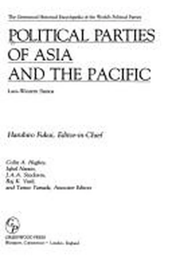Capa de Political parties of Asia and the Pacific