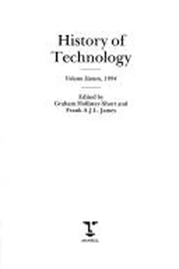 Capa de History of Technology 1994 (History of Technology)