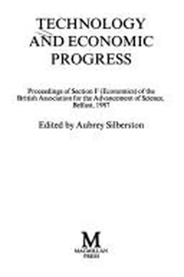 Capa de Technology and Economic Progress (British Association for the Advancement of Science)