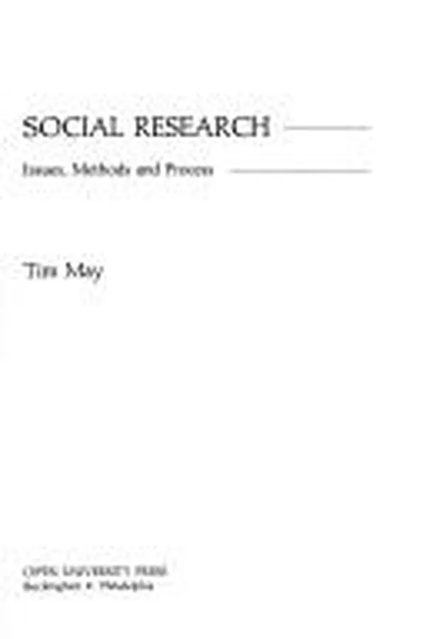 Capa de Social research