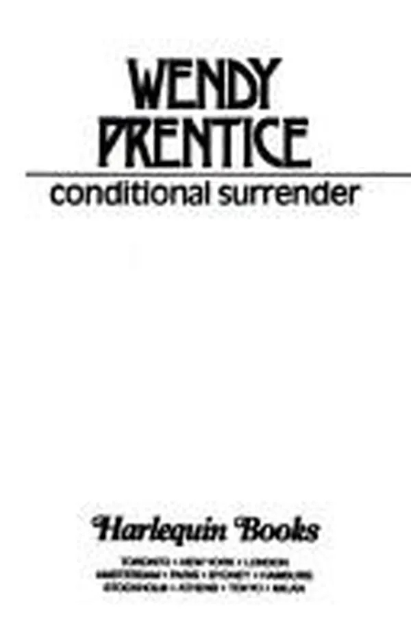 Capa de Conditional Surrender
