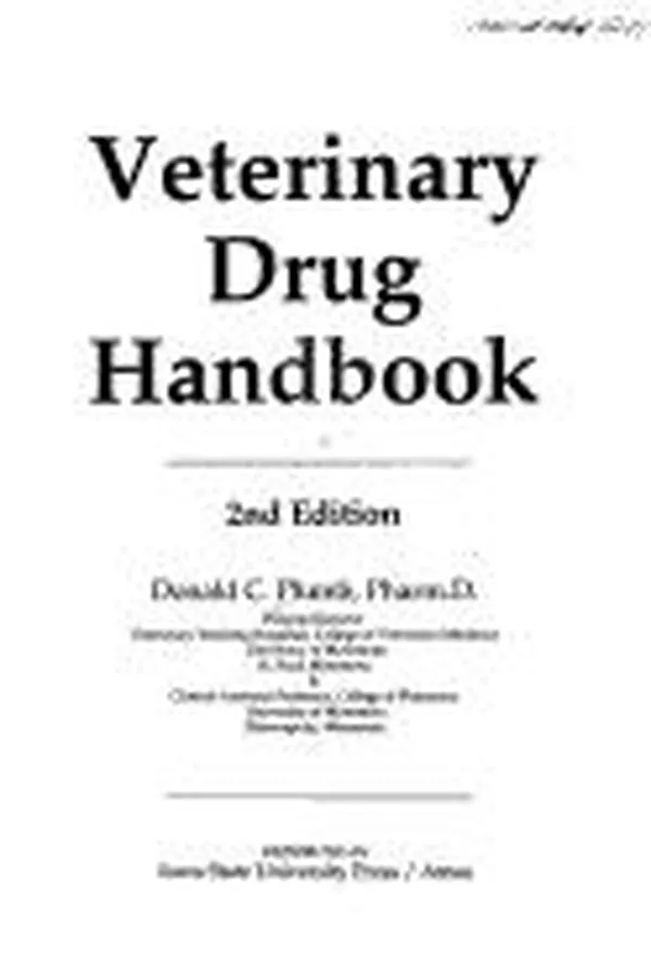 Capa de Veterinary drug handbook