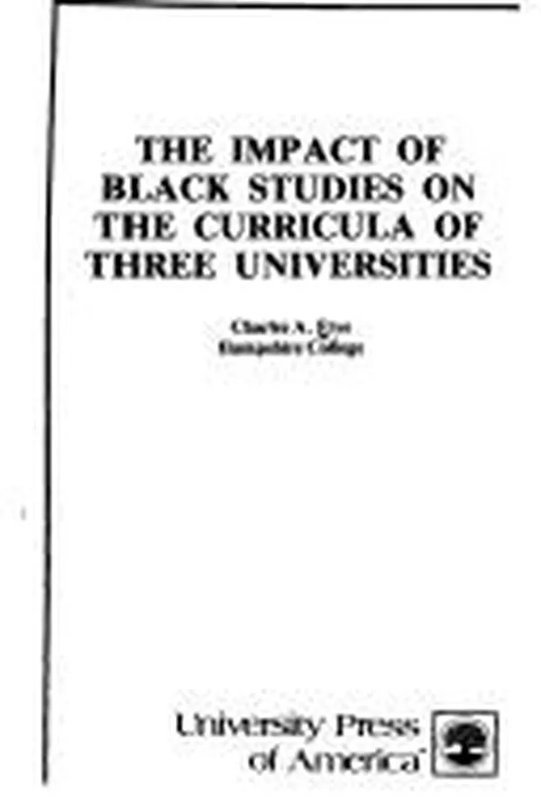 Capa de Impact of Black Studies