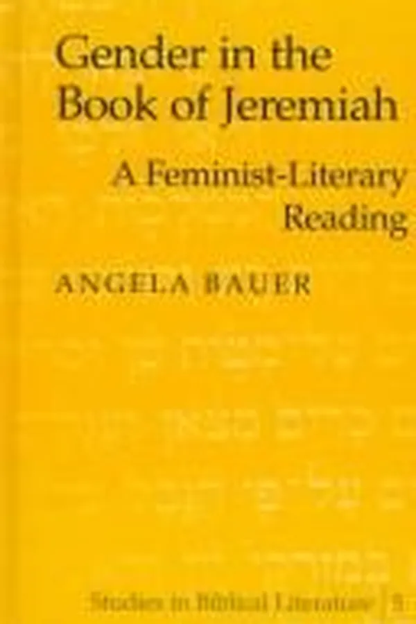 Capa de Gender in the book of Jeremiah