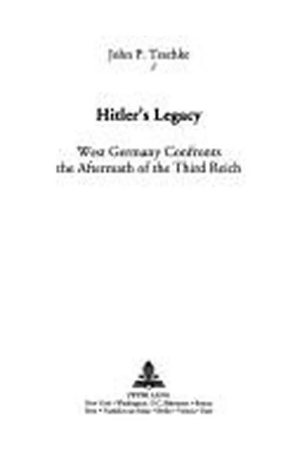 Cover of Hitler's Legacy