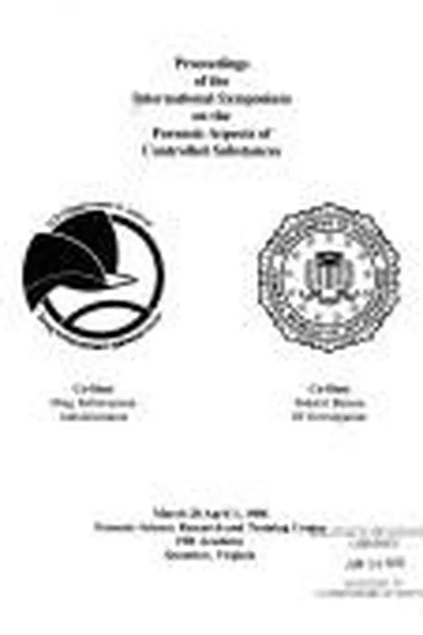 Capa de International Symposium on the Forensic Aspects of Controlled Substances