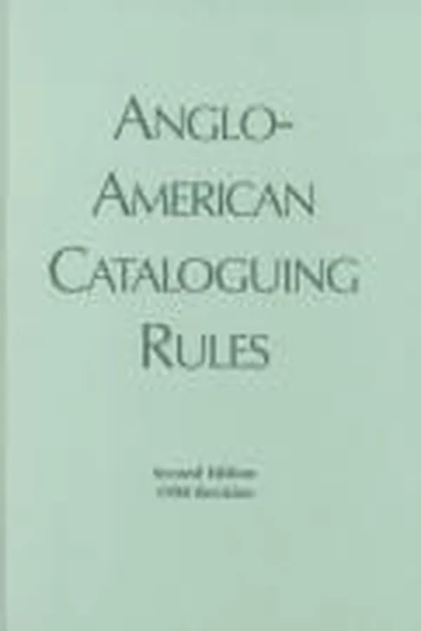 Capa de Anglo-American Cataloguing Rules 2, 1998 Revision