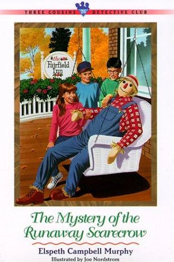 Capa de The Mystery of the Runaway Scarecrow (Three Cousins Detective Club)