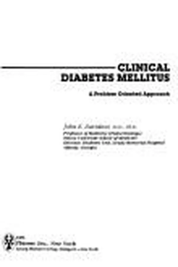 Cover of Clinical Diabetes Mellitus
