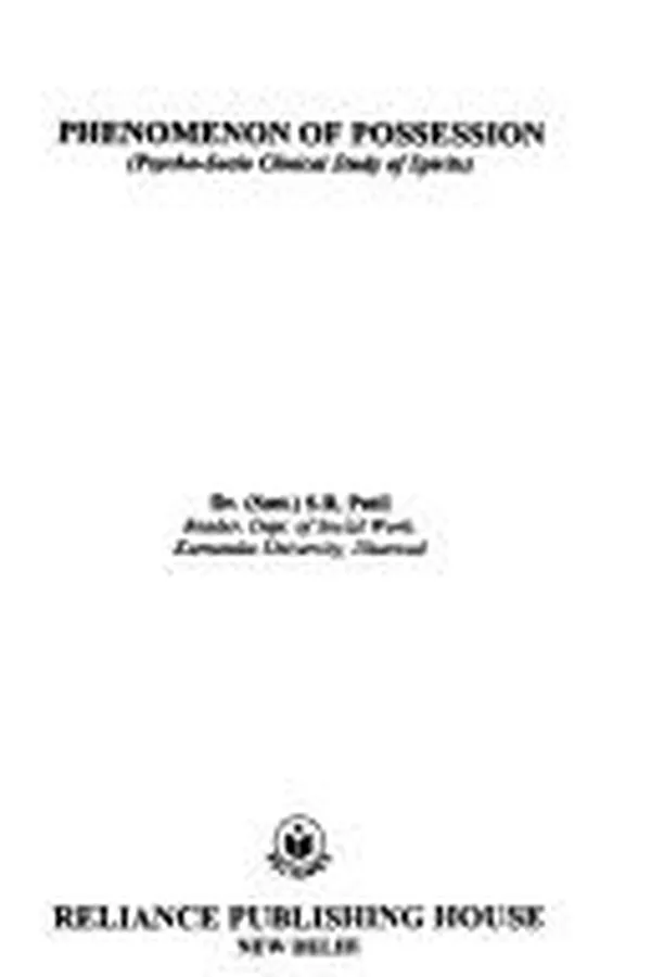Capa de Phenomenon of Possession ; Psycho-Socio Clinical Study of Spirits