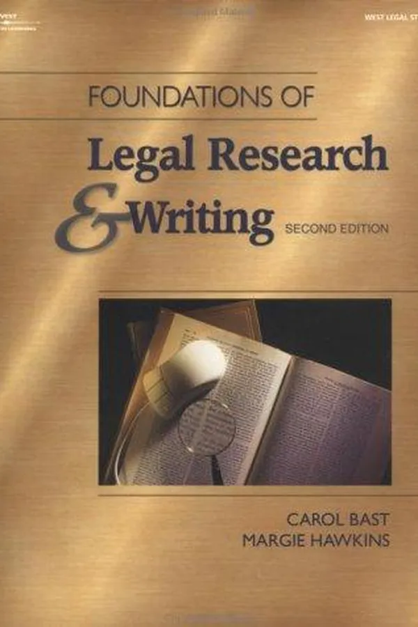 Capa de Foundations of legal research and writing