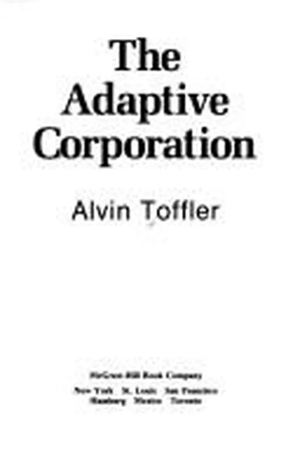Capa de The adaptive corporation
