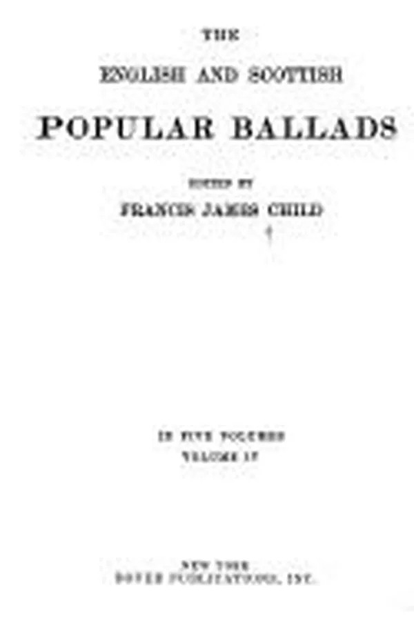 Capa de The English and Scottish popular ballads