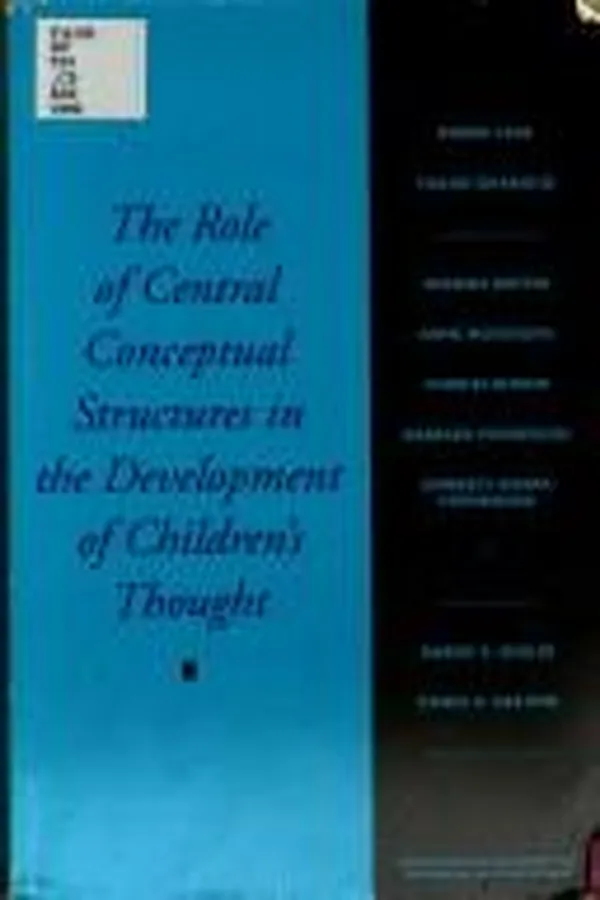 Capa de The Role of central conceptual structures in the development of children's thought