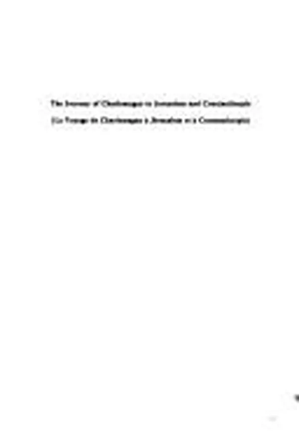 Capa de The Journey of Charlemagne to Jerusalem and Constantinople =