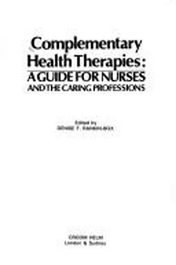 Capa de Complementary health therapies