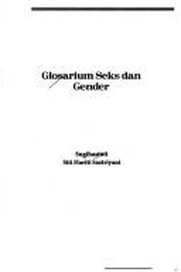 Capa de Glosarium seks dan gender