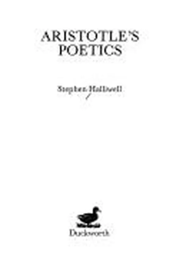 Cover of Aristotle's Poetics