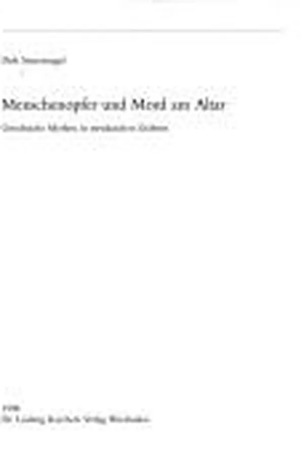 Capa de Menschenopfer und Mord am Altar