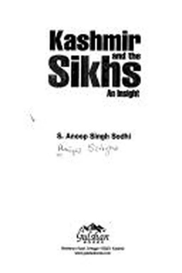 Capa de Kashmir and the Sikhs