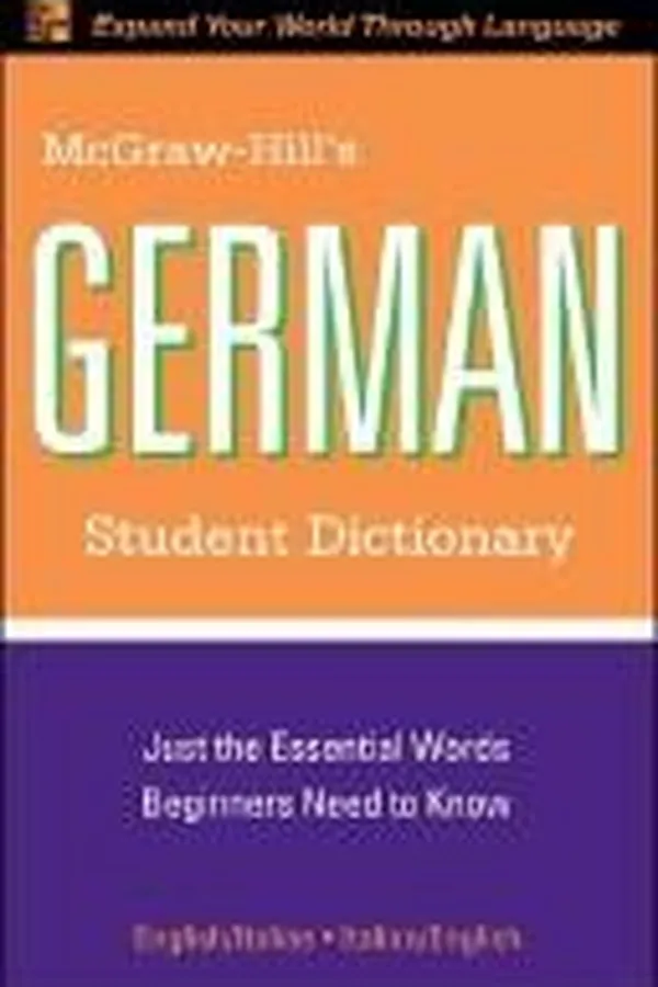Capa de McGraw-Hill's German student dictionary