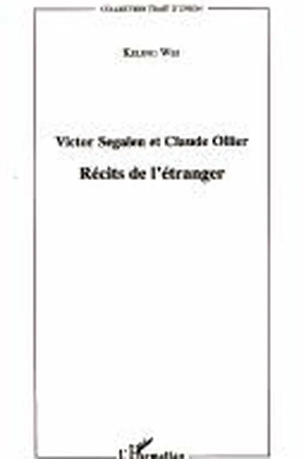 Capa de Victor Segalen et Claude Ollier