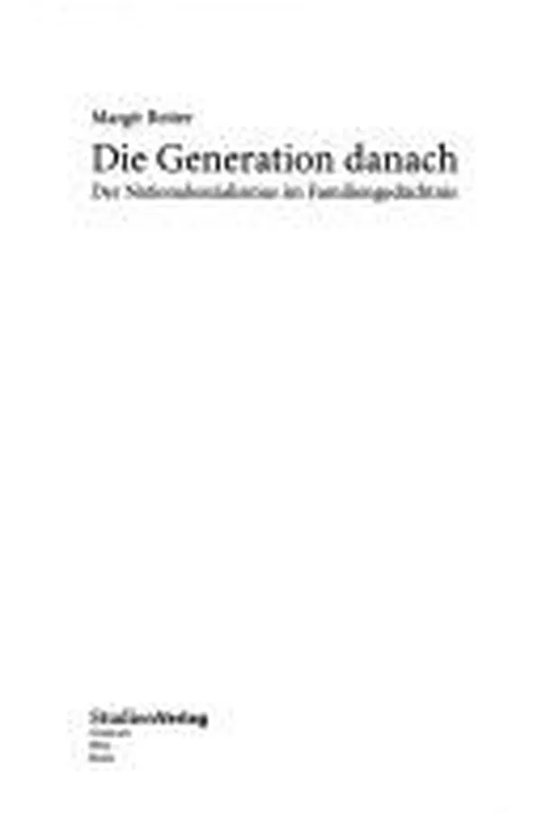 Capa de Die Generation danach