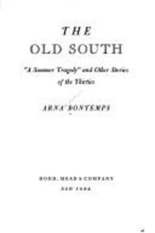 Capa de The Old South