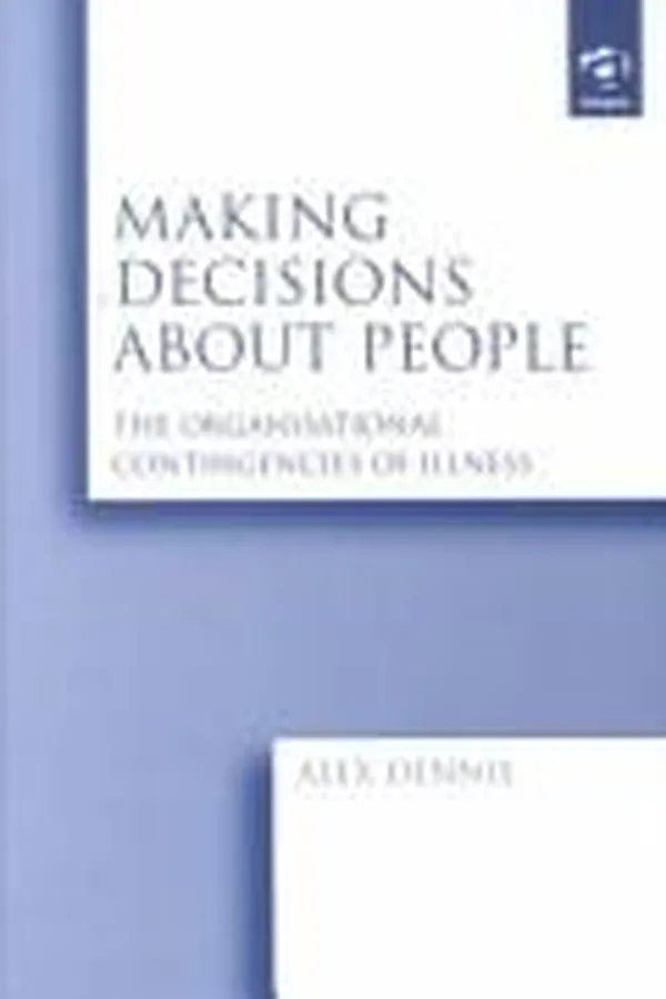 Capa de Making decisions about people