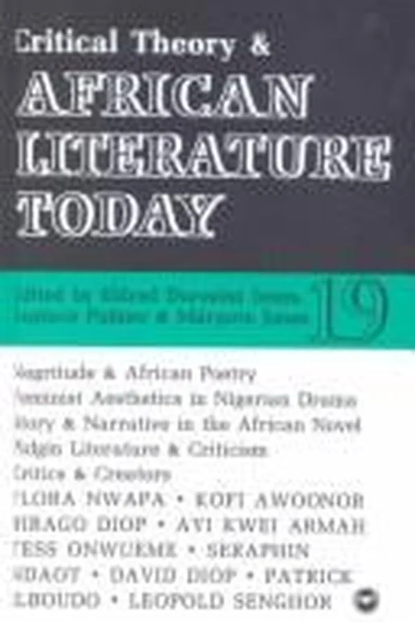 Capa de Critical theory & African literature today