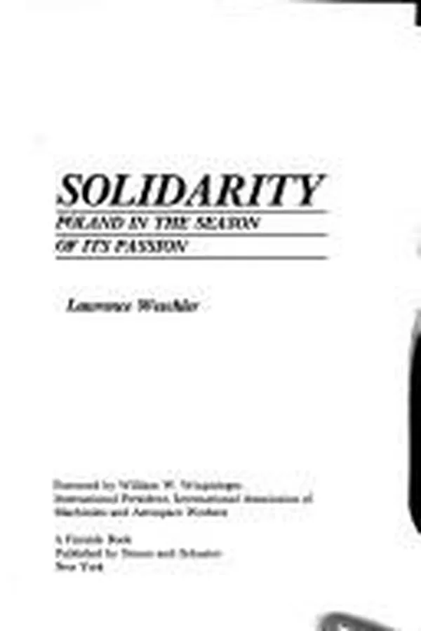 Capa de Solidarity, Poland in the season of its passion
