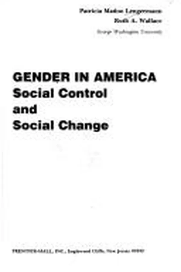 Capa de Gender in America