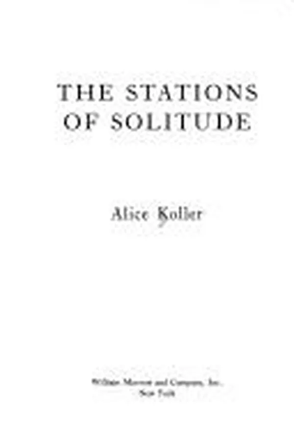 Capa de The stations of solitude