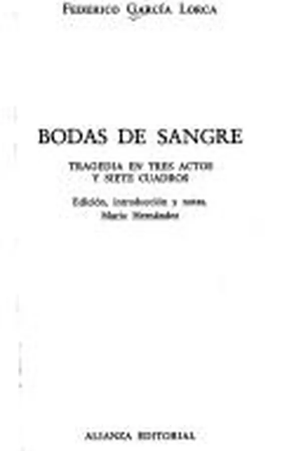 Capa de Bodas de sangre
